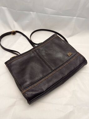 The Sak Chocolate Brown Leather Crossbody Bag